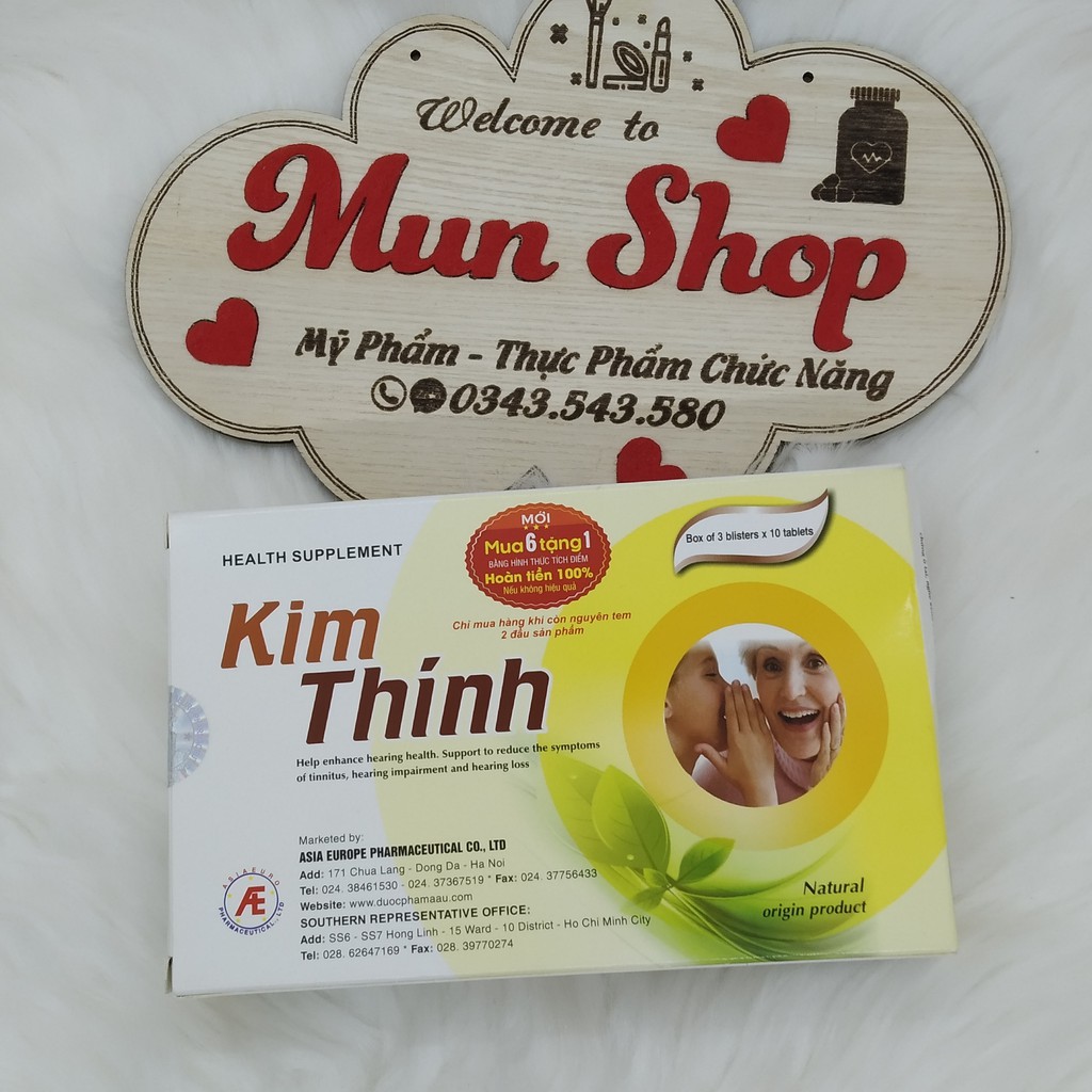 [CHÍNH HÃNG] Kim Thính hộp 30 viên cải thiện ù tai, điếc tai, giảm thính lực