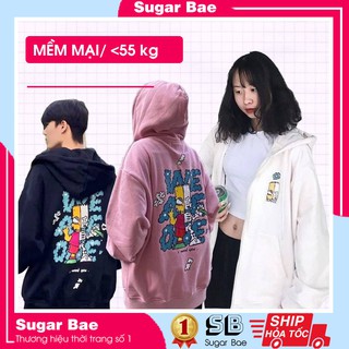 Áo Khoác Nỉ Hoodie Unisex WE ARE ONE | Áo Hoodie Zip Oversize - form Unisex < 55kg - 3 màu Hồng - Đen - Trắng Sugarbae