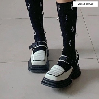 Giày Da Đế Dày Phong Cách Nhật Bản Cho Nữ