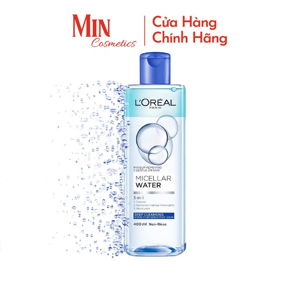 Nước Tẩy Trang Cho Mọi Loại Da L'Oreal Paris 3-in-1 Micellar Water 400ml - Chất Lượng Tốt