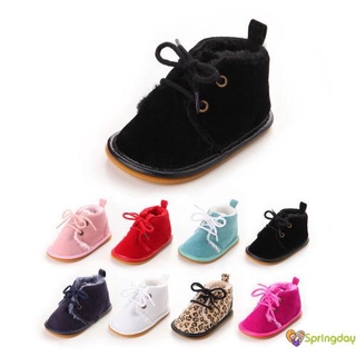 Boots Giữ Ấm Phối Lông Thú Cho Trẻ Sơ Sinh