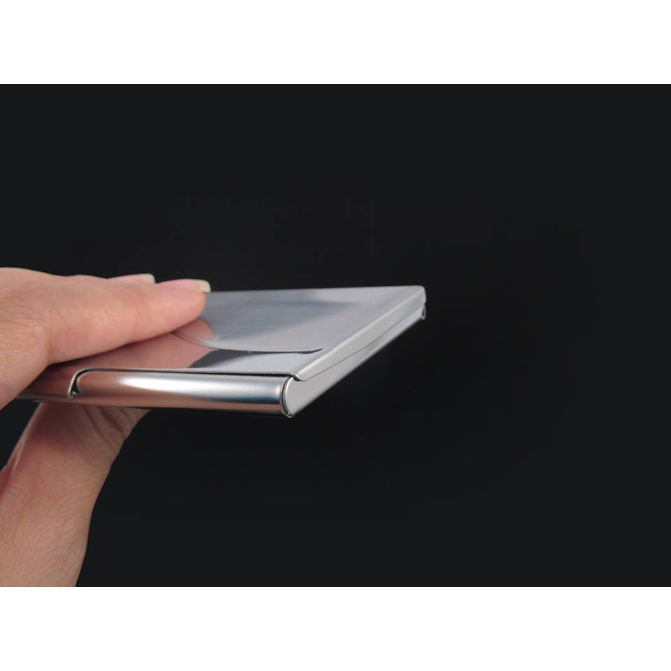 Hộp Đựng Card Visit Cầm Tay, Nhỏ Gọn Làm Từ Inox Không Gỉ _NC061 Quà Tặng Văn Phòng Ý Nghĩa [ Có Khắc Theo Yêu  Cầu ]