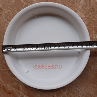 Đĩa lót chậu nhựa tròn trồng cây D20 đường kính 19cm