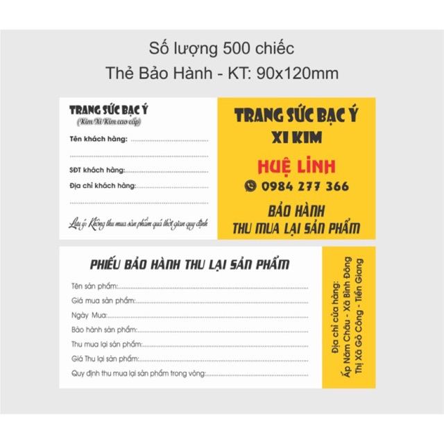 1000 cardvisit phiếu giảm giá