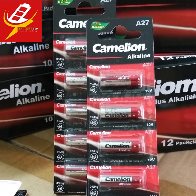 Pin A27 Camelion 12V Pin điều khiển cửa cuốn ô tô, chuông cửa…
