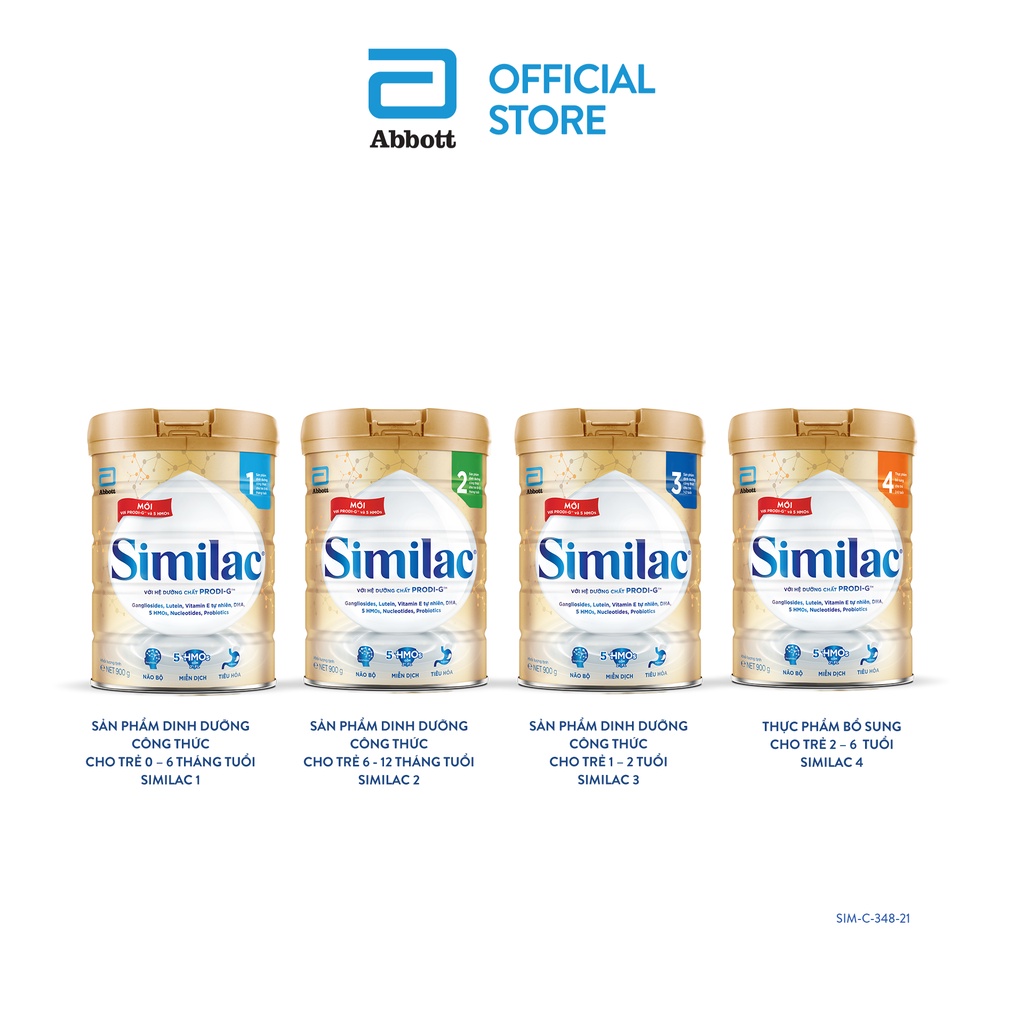 Sữa bột Similac Enstein 4 900g/lon Dinh Dưỡng 5G Mới