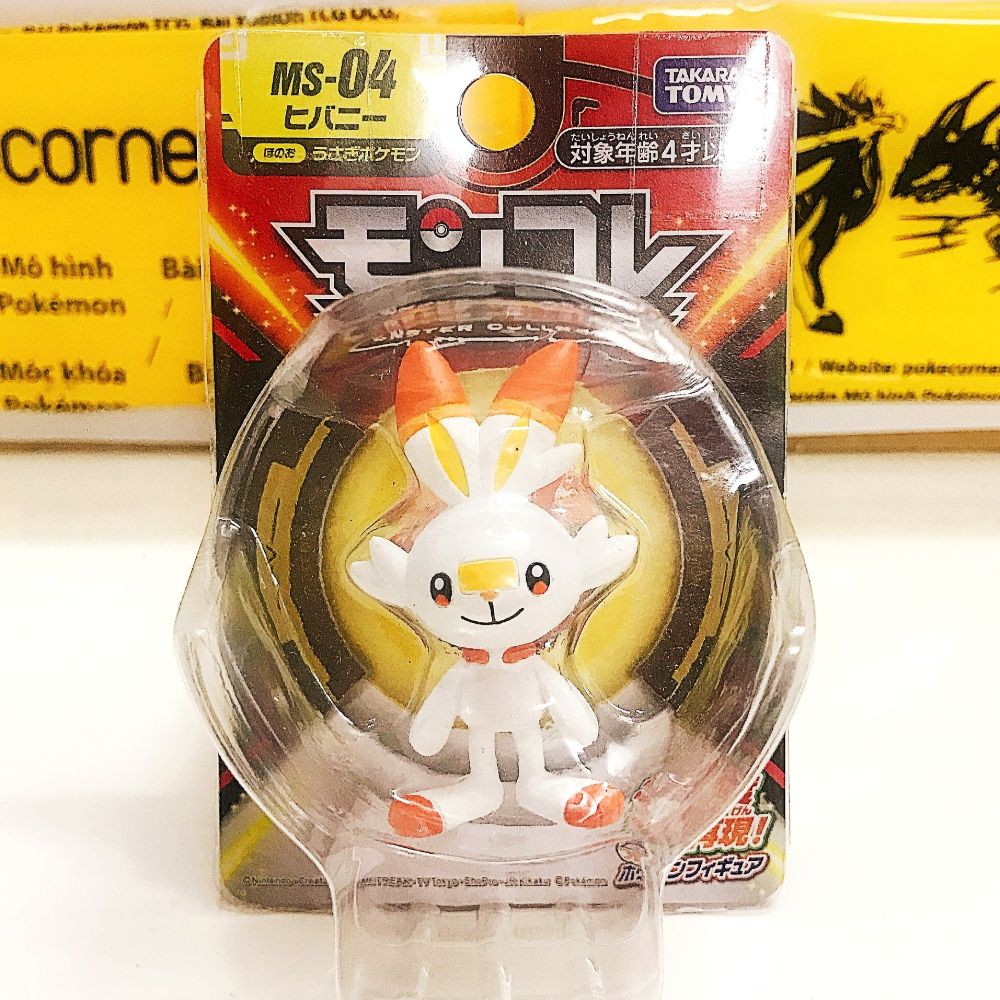 Mô Hình Pokemon Scorbunny của Takara TOMY Nhật Bản Standard Size - Pokemon Figure Moncolle