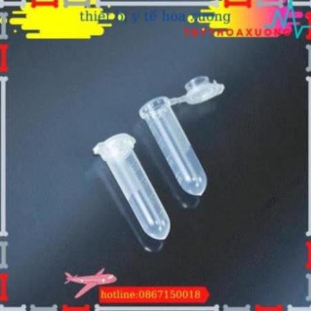 [ Hàng Chính Hãng] Ống Eppendorf 5ml ,Ống Ly Tâm 5ml Nắp Liền Túi 300 Cái