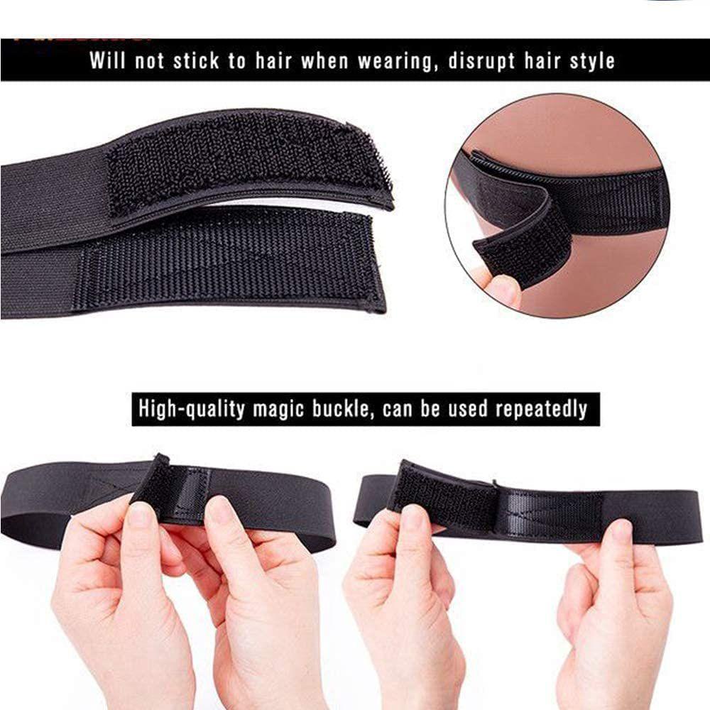 Băng Quấn Tóc Giả Co Giãn 2.5cm 3cm 3.5cm Màu Đen