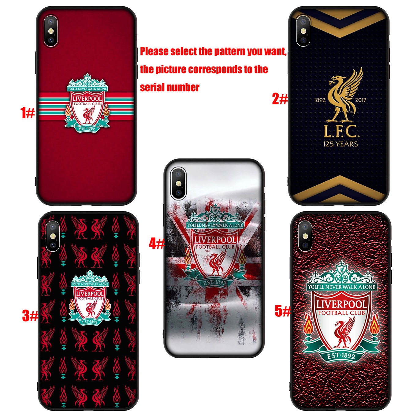 Ốp điện thoại silicone mềm hình logo Liverpool màu đỏ cho Xiaomi Redmi 6A 8A Note 8T 6 8 Pro