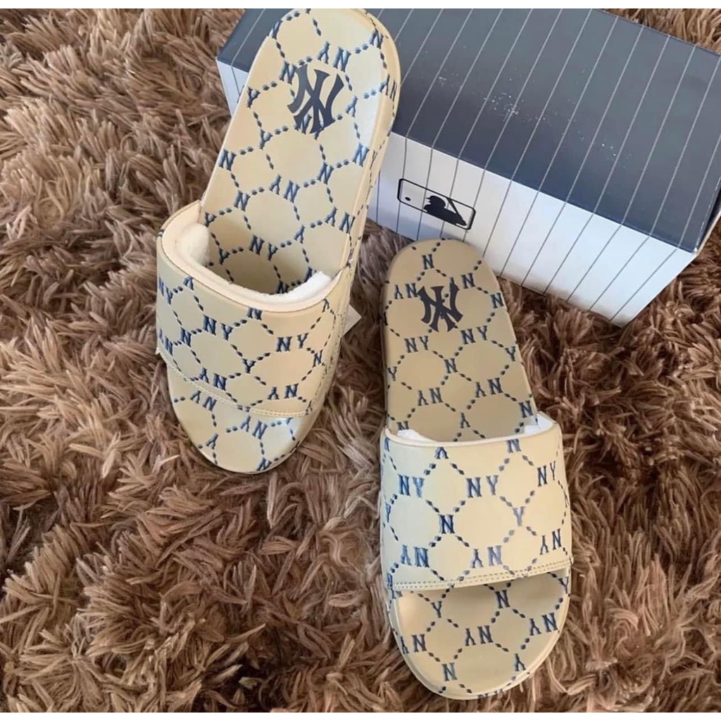 (CHÍNH HÃNG )Dép quai ngang mound MLB diamond mono chống nước êm chân