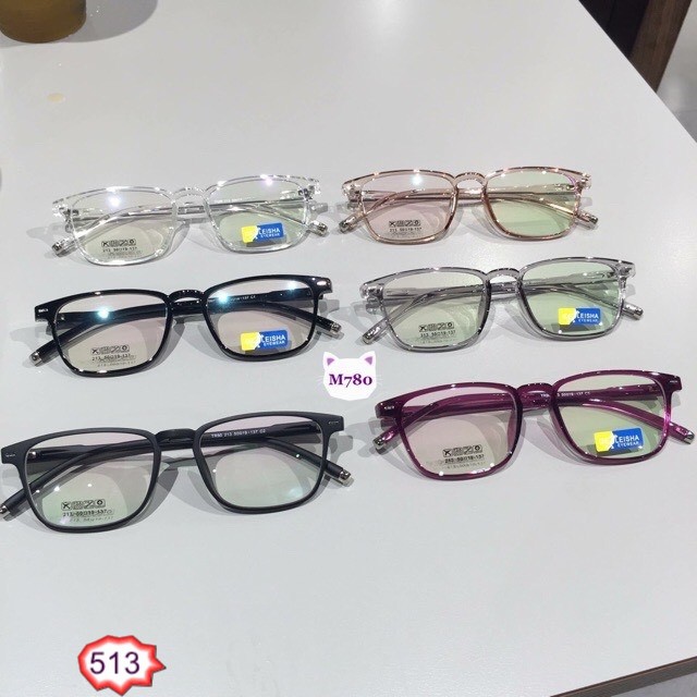 MẮT KÍNH CẬN GỌNG DẺO HÀN QUỐC CAO CẤP FORM VUÔNG TR213 M513 THỜI TRANG