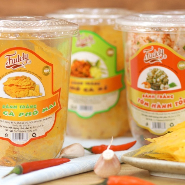 Bánh Tráng Fadely Tôm Hành Tỏi (32g)