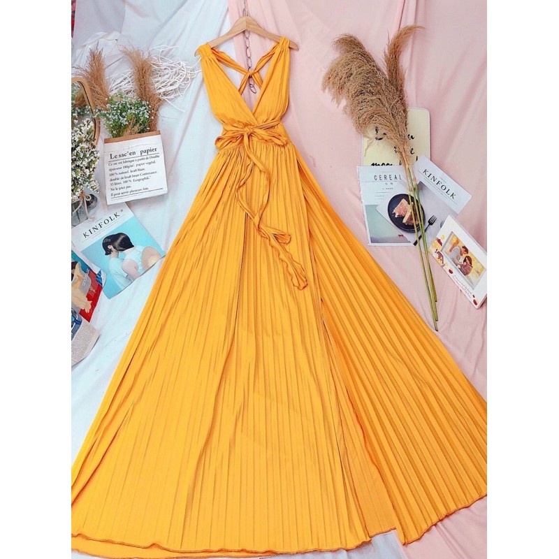 MAXI DẬP LY CAO CẤP CÓ CO GIÃN BA MÀU ĐỎ VÀNG XANH