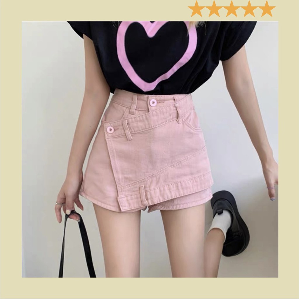 Quần Giả Váy Bò chất Jean Kaki Cao Cấp Hàng Quảng Châu