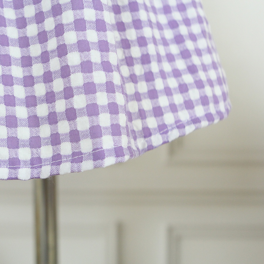 Váy bé gái kẻ caro tím 🥕CAO CẤP 🥕 đầm bé gái siêu xinh size từ 1 đến 7 tuổi hàng thiết kế may kỹ