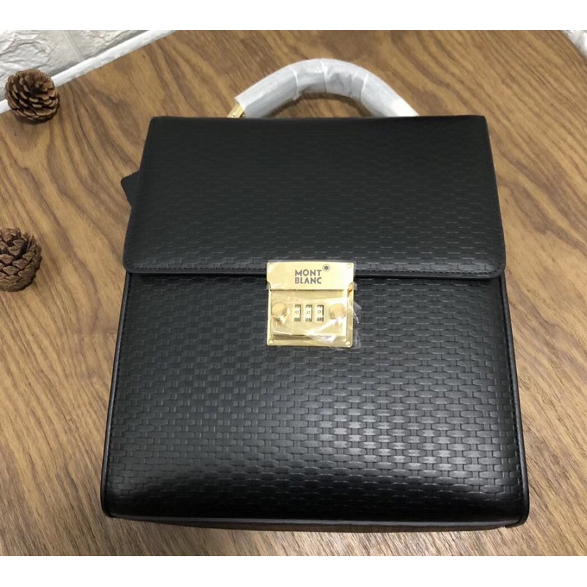 Cặp da Công sở khóa số cao cấp dáng đứng MontBlanc 1005