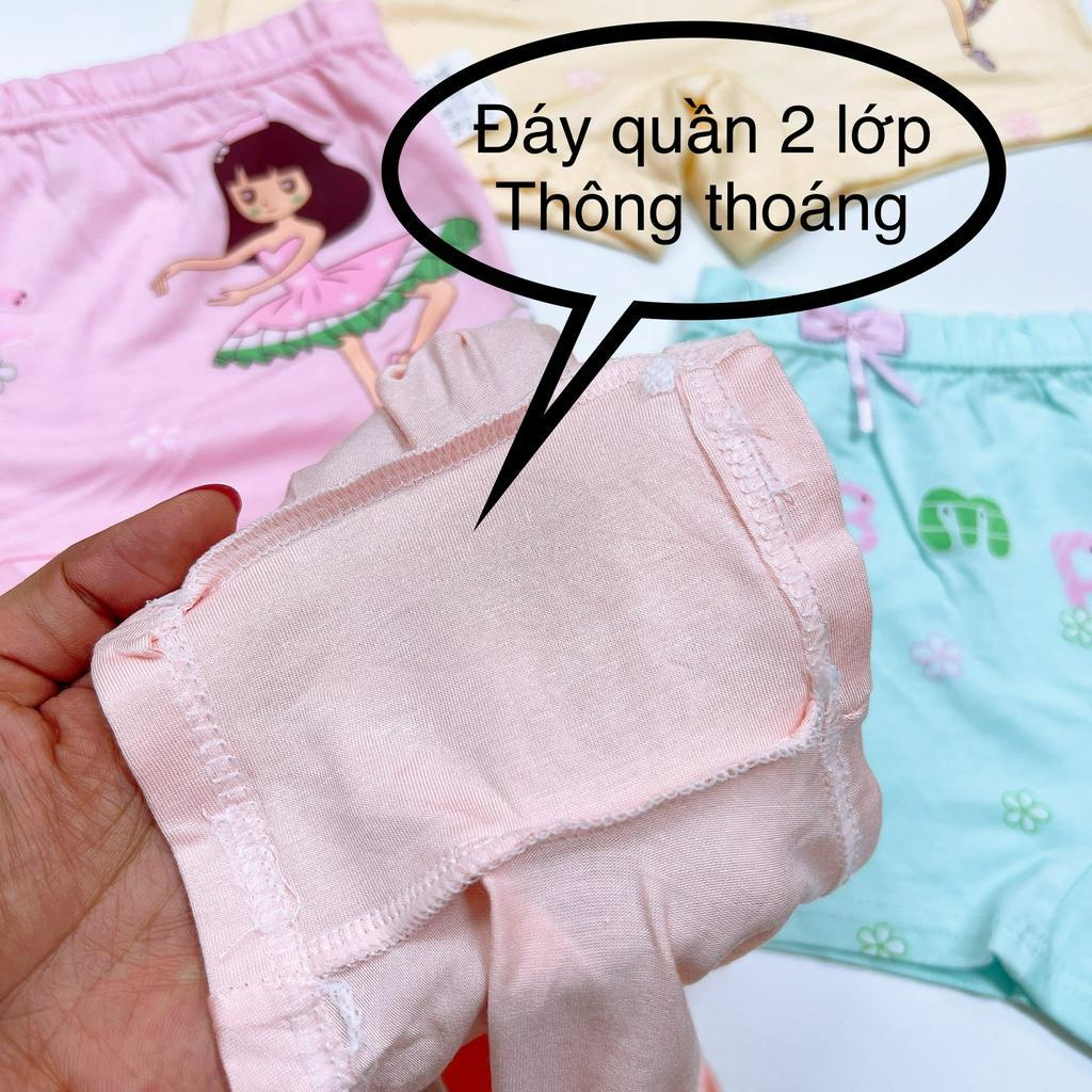 Quần chip đùi bé gái Quần lót mùa he cho bé chất cotton mềm - QL02