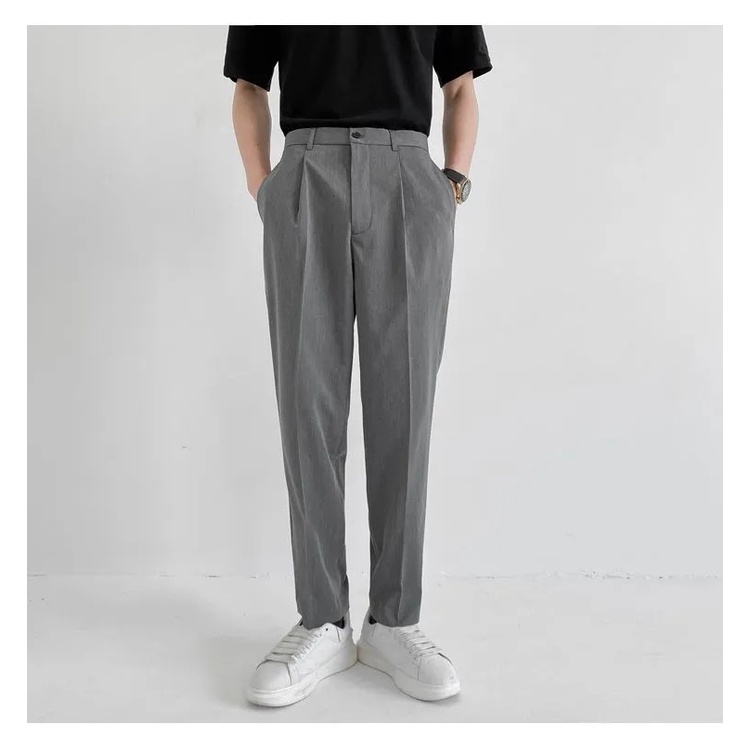 Quần tây (quần âu) form baggy nam ống rộng vải Hàn cao cấp, quần tây âu co giãn Premium thời trang công sở thanh lịch