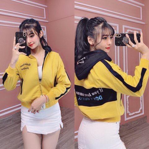 Áo Khoác Dù Nữ Cao Cấp In Chữ MS006 - Thời Trang Áo Khoác Hot Nhất Q_boutique