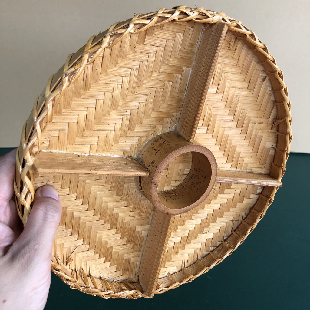 Khay tre, mẹt tre chia ngăn đựng bánh kẹo, mứt Tết decor trang trí Trung Thu, trang trí Tết