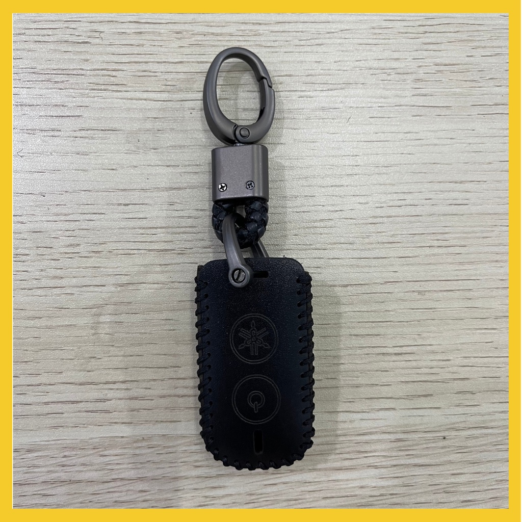 BAO DA chìa khóa Smartkey YAMAHA - kèm móc khóa hợp kim, da bò thật, đẹp và thời trang