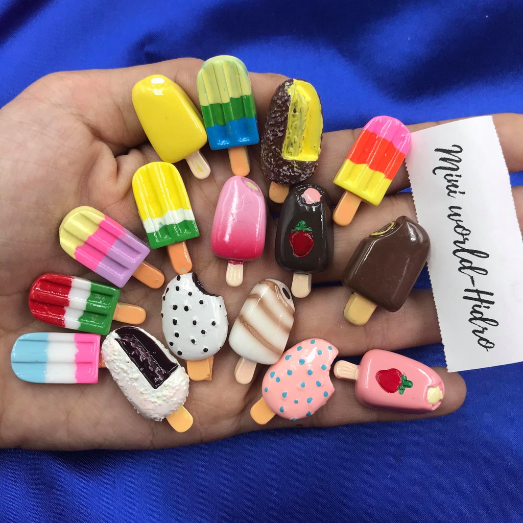 Mô hình cây kem mini tí hon tỉ lệ 1/8 trang trí nhà búp bê, ốp điện thoại phụ kiện handmade Cần thêm thông tin sản phẩm