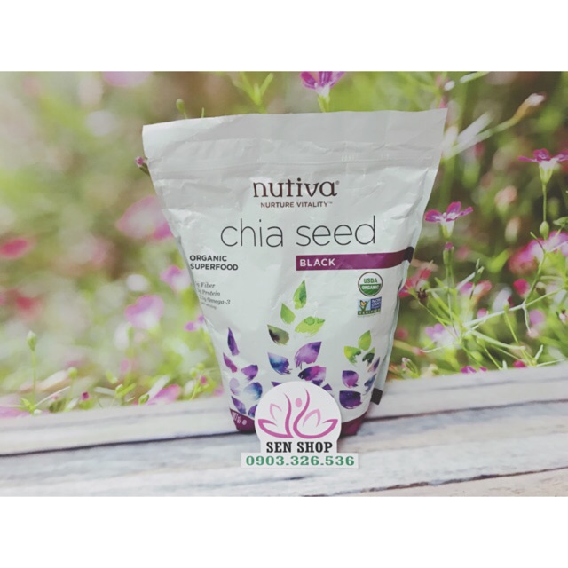 HẠT CHIA HỮU CƠ Nutiva gói 100gr