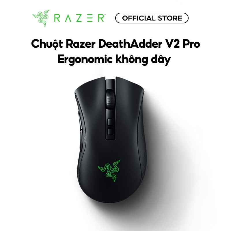 Chuột Razer DeathAdder V2 Pro-Ergonomic Đen không dây - Bảo hành 24 tháng