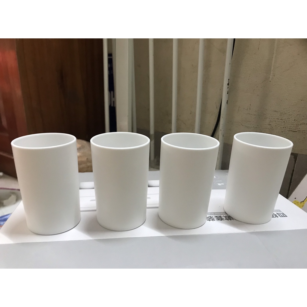 Cốc Nhựa Màu Trắng An Toàn Dùng Uống Nước, Đánh Răng, Pha Cafe, Uống Trà, Đựng Bút, Cốc chịu nhiệt cao cấp