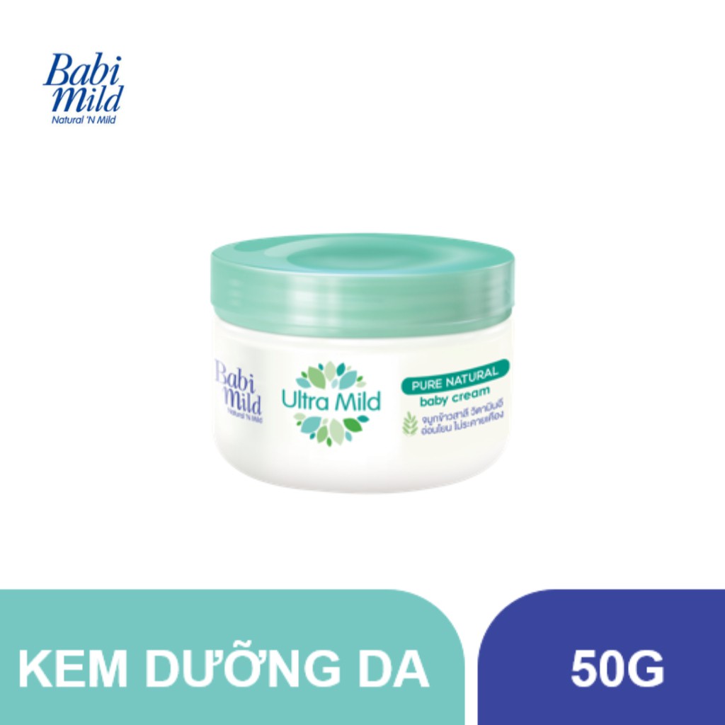 Kem dưỡng da trẻ em Babi Mild - Pure Natural hũ 50g - 100961737