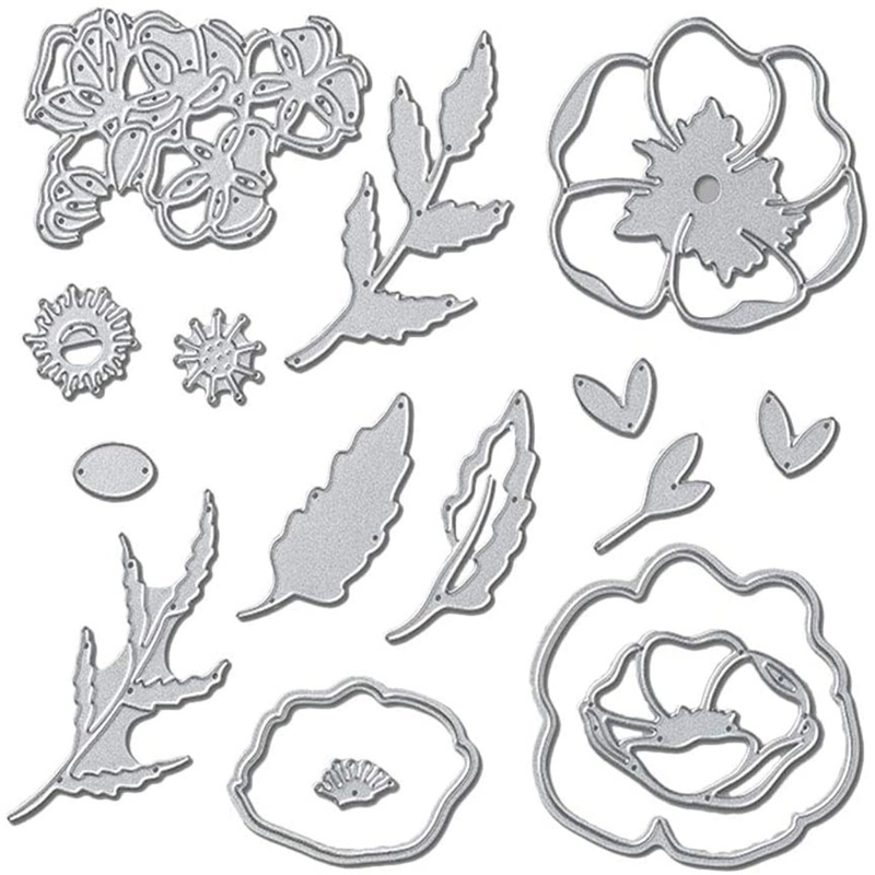 Khuôn Cắt Giấy Kim Loại Hình Hoa Xinh Xắn