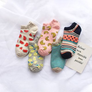 Tất vớ cổ ngắn hình dâu cute