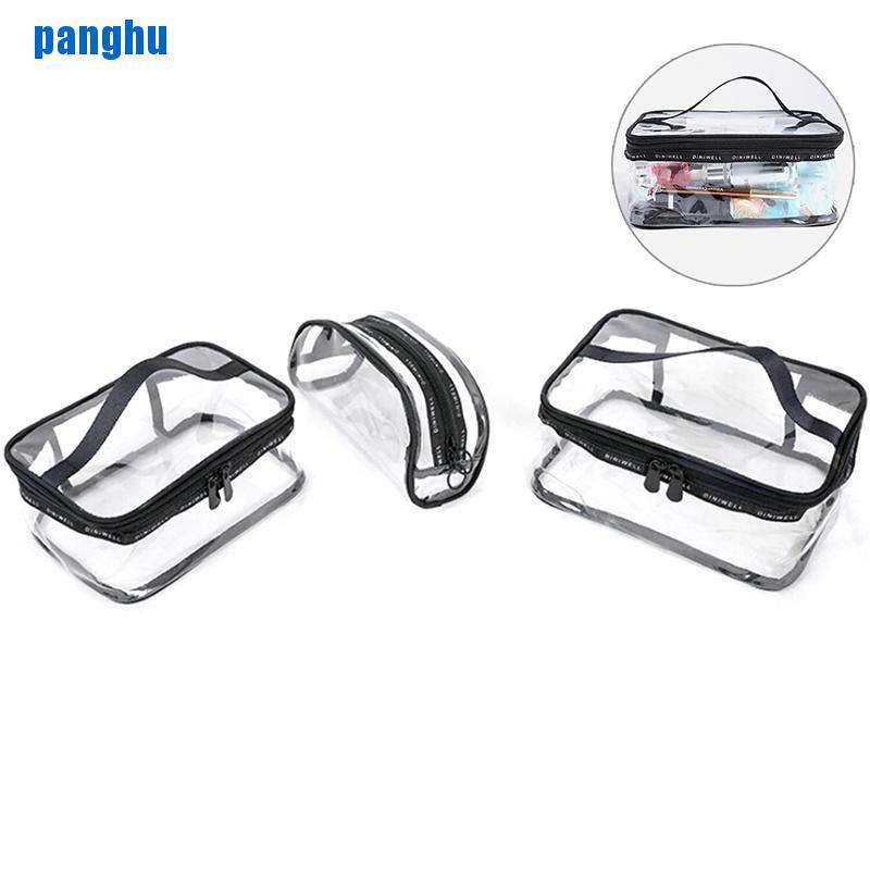 Túi Đựng Đồ Trang Điểm Bằng Nhựa PVC Trong Suốt Phối Khóa Kéo Tiện Lợi