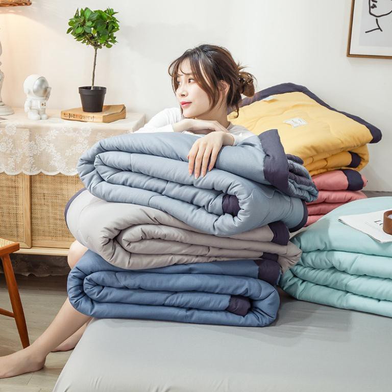 [RẺ VÔ ĐỊCH] Chăn hè cotton ZaRa đũi trơn nhiều màu hàng nhập khẩu cao cấp Mềm mại,cực mát,không bị xù lông_MẪU MỚI 2021