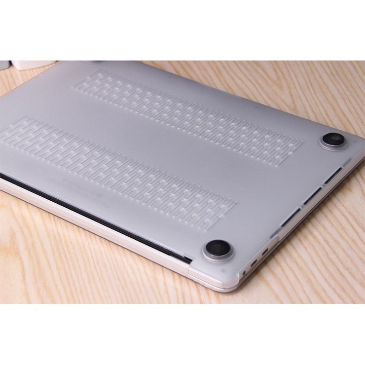 Case Macbook Air 13&quot; ( 2018-2021)  A1932 , A2179 , A2337  trắng trong 2 màu (Tặng kèm Nút chống bụi + bộ chống gãy sạc)