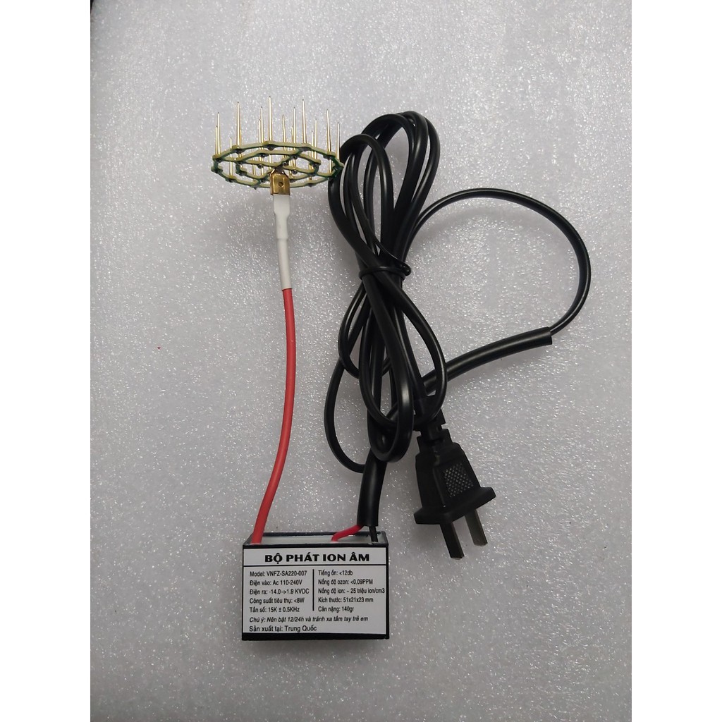 Bộ tạo ion âm công suất cao 23 râu kim loại 25 triệu ion(phích cắm + dây 1m2) | BigBuy360 - bigbuy360.vn