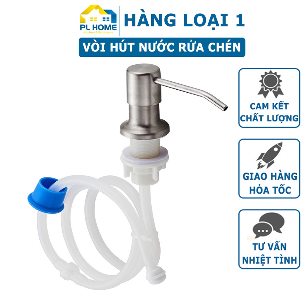Vòi hút nước rửa chén, bộ vòi xịt nước rửa bát tự bơm hút dầu rửa bát ống dẫn dài 1,2m tiện lợi