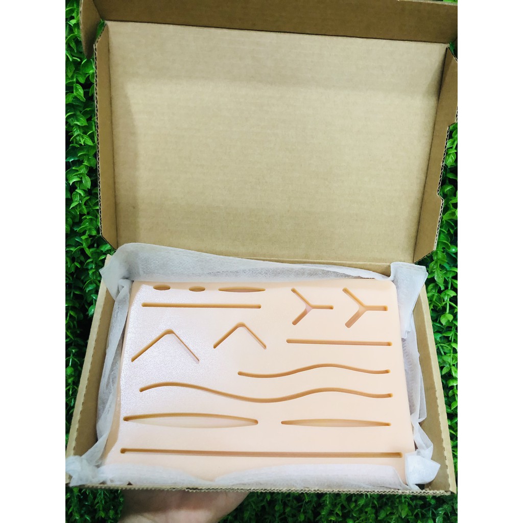 Da Gỉa Tập Khâu Vết Mổ Bằng Silicon Chuyên Dụng Thực Tập Khâu Chỉ Cho Sinh Viên Y Khoa