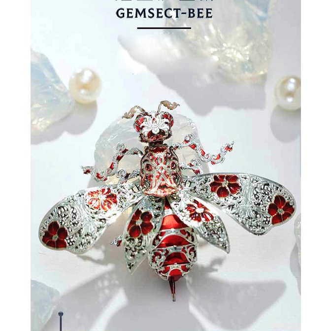 Mô Hình Lắp Ghép 3D Kim Loại bộ côn trùng trang sức hoàng gia