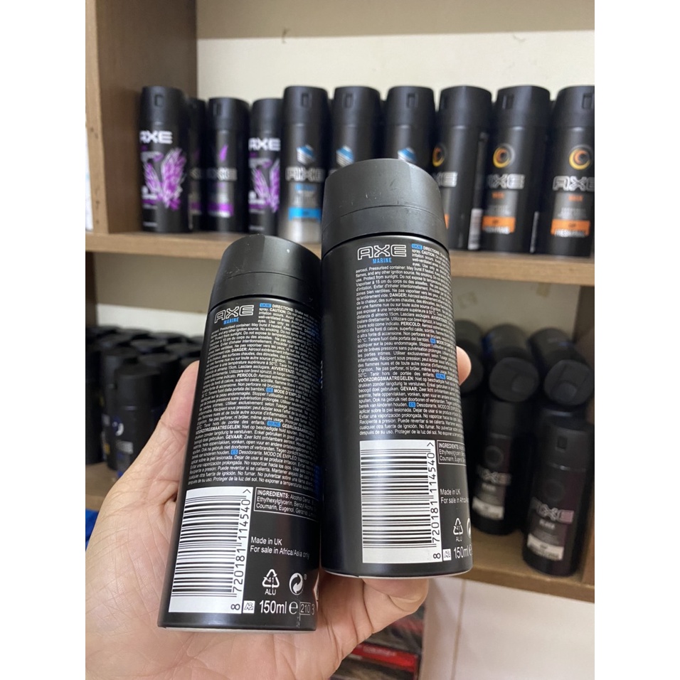 Xịt Khử Mùi Axe, Xịt Body Axe hương thơm mát 150ml Chính Hãng