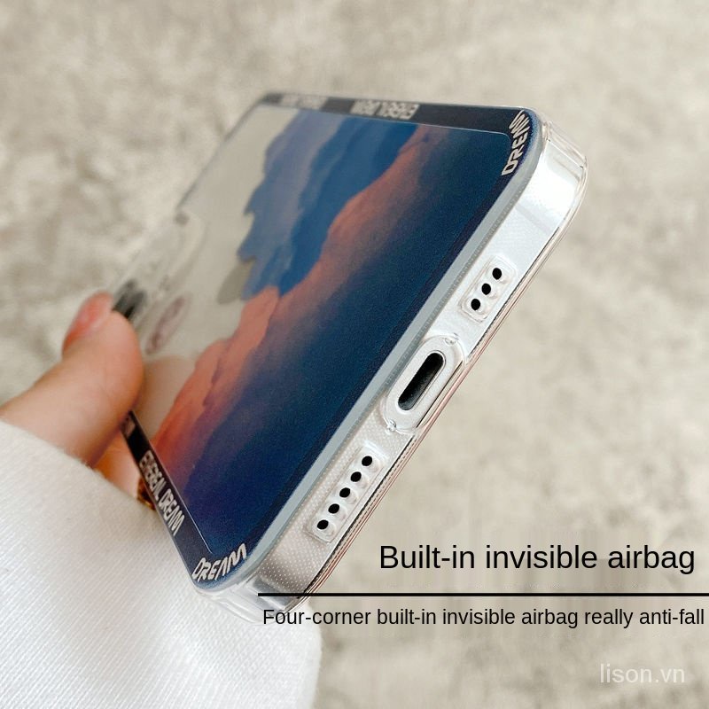 Siêu Mỏng Dập Nổi Iphone Vỏ Ốp Lưng Dành Cho Iphone13Điện Thoại Di Động IPhone12promax/Iphone11/Iphonex/xr Bao Gồm Tất Cả Bao Gồm Ốp Lưng Lưng Silicon Iphone Bao Iphone