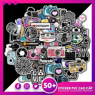 [Hot] Sticker Camera Nhiếp Ảnh Gia | Dán Nón Bảo Hiêm, Điện Thoại, Laptop, Bình Nước...Chống Nước, Chống Bay Màu