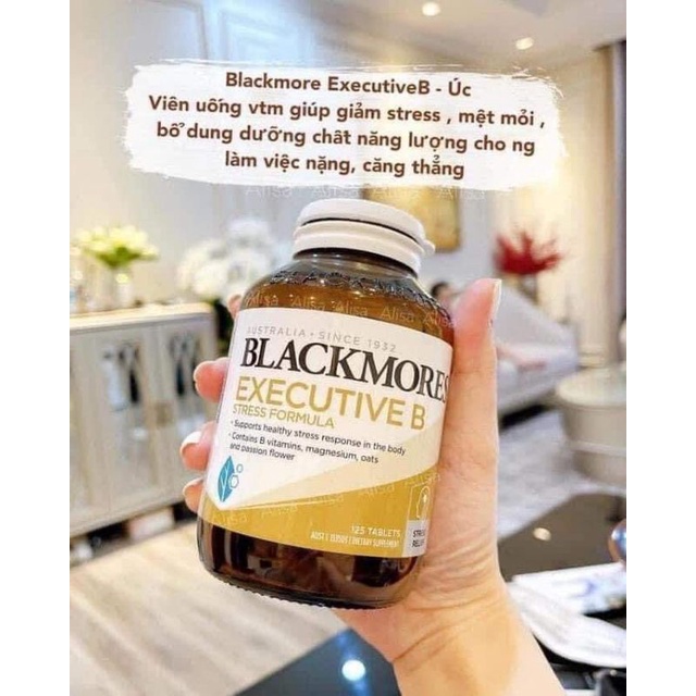 Viên Blackmores Executive B Stress Formula giảm căng thẳng mệt mỏi, mất ngủ, nhức đầu