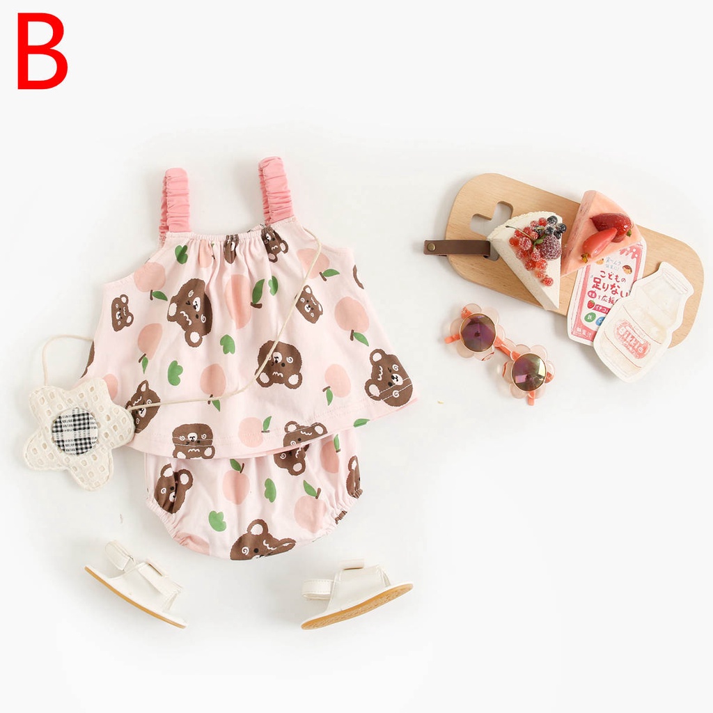 Bộ quần áo SANLUTOZ cho bé sơ sinh/ bé gái hình bông hoa