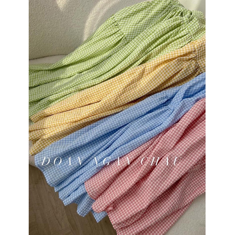 Váy 2 Dây Kẻ Dáng Maxi Hàng Quảng Châu M3533