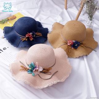 Nón Cối Phối Hoa Cho Bé Gái