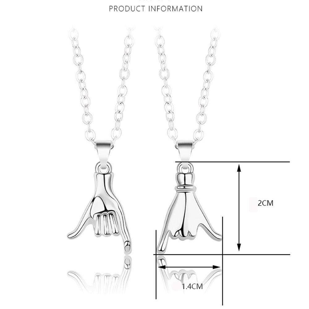 Set 2 Vòng cổ Mặt Khắc Chữ Pinky Promise Cho Cặp Đôi