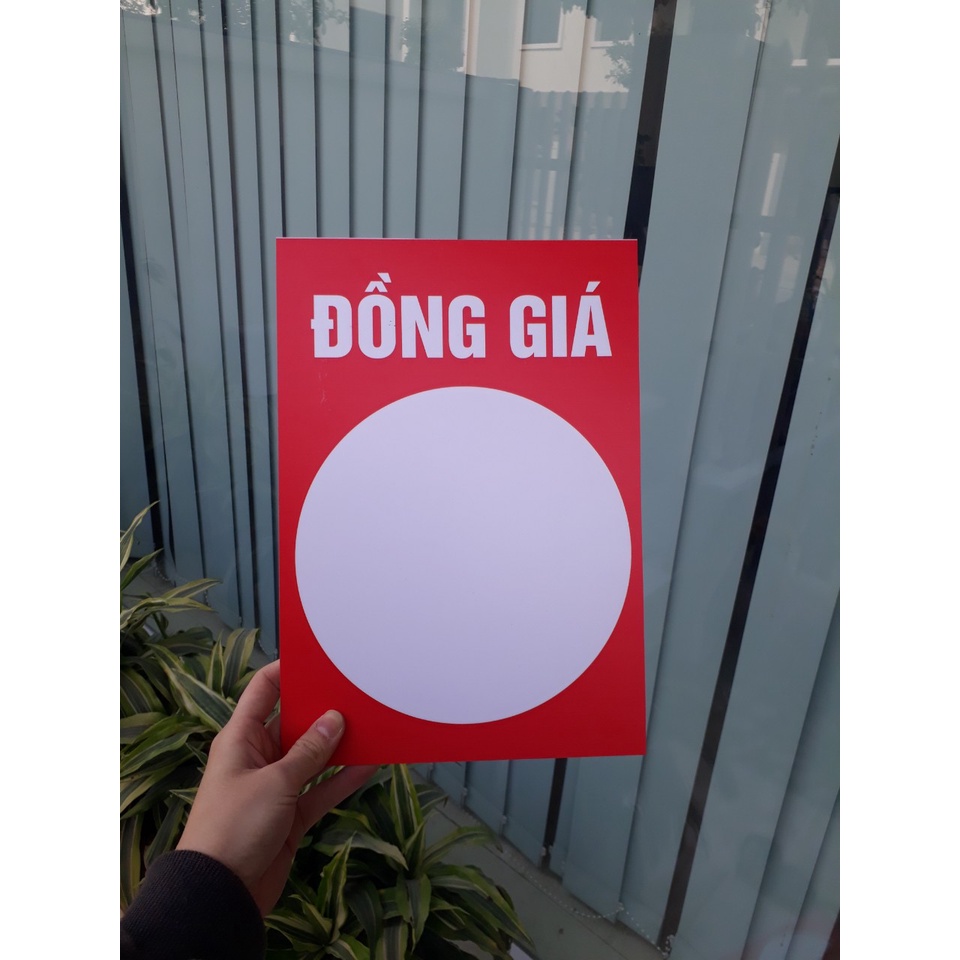 Biển sale, biển đồng giá mọi khoảng giá, in 2 mặt kích thước A4 fomex 3mm