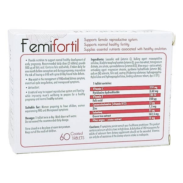 FEMIFORTIL  HỖ TRỢ NÂNG CAO CHẤT LƯỢNG TRỨNG